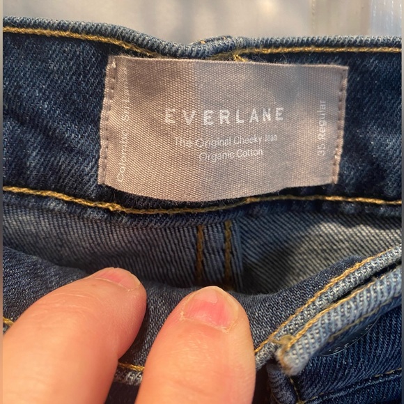 Everlane- The Original Cheeky Jean, Dark Denim, Size 35 - Picture 7 of 12